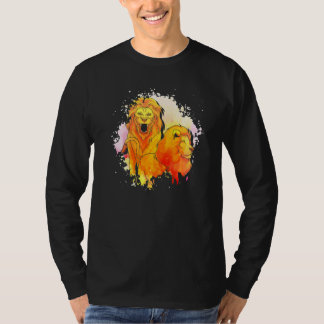 Camiseta Animal do Zoológico  Leão  Leão Animal Safari Áfri