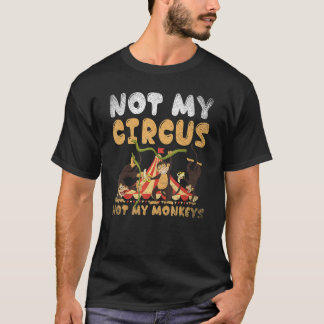 Camiseta Animal do Zoológico Macaco Não é Meu Circo Não são