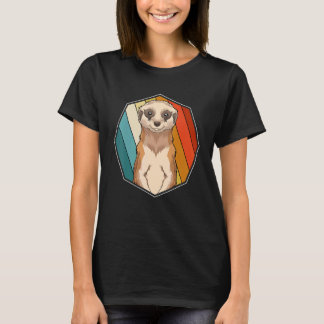 Camiseta Animal do Zoológico Suricata  África Safari Retro 
