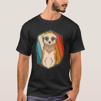 Camiseta Animal do Zoológico Suricata  África Safari Retro 