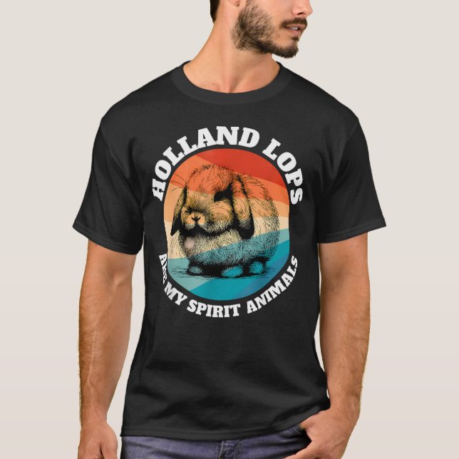Camiseta Animal Espiritual Holland Lop (Frente)