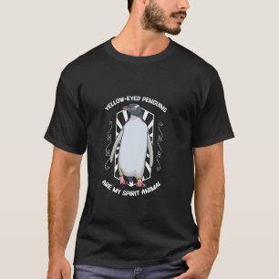 Camiseta Animal Espiritual Pinguim-de-olho-amarelo