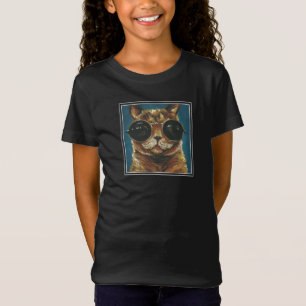 Camiseta Animal  Gatinho De Óculos De Sol