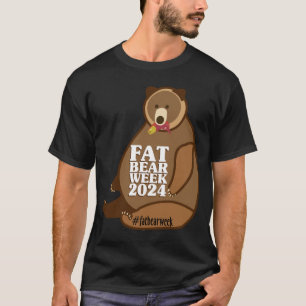 Camiseta animal, gordo urso semanal, gordo urso semana em q