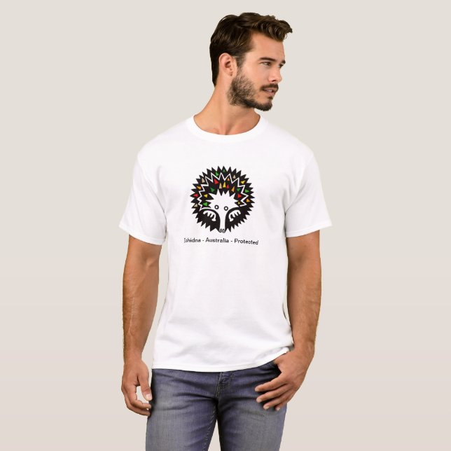 Camiseta Animal gráfico - ECHIDNA - Austrália - Natureza (Frente Completa)