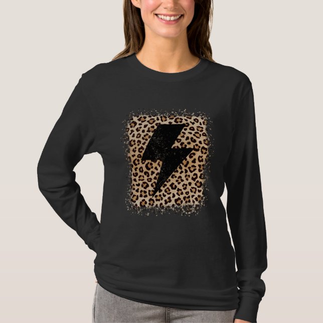 Camiseta Animal Leopard Cheetah Bolt Lightning Print (Frente)