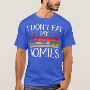 Camiseta Animal Love Vegetarian Vegan Eu não como minhas ca