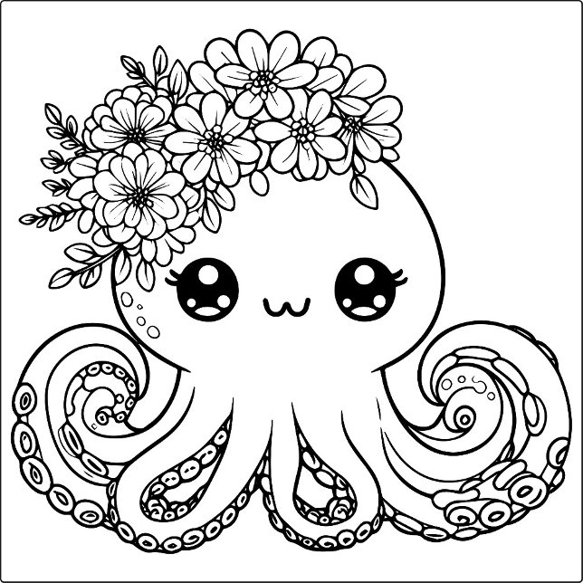 Camiseta Animal Marinho  (Black and White Sea Creature!)