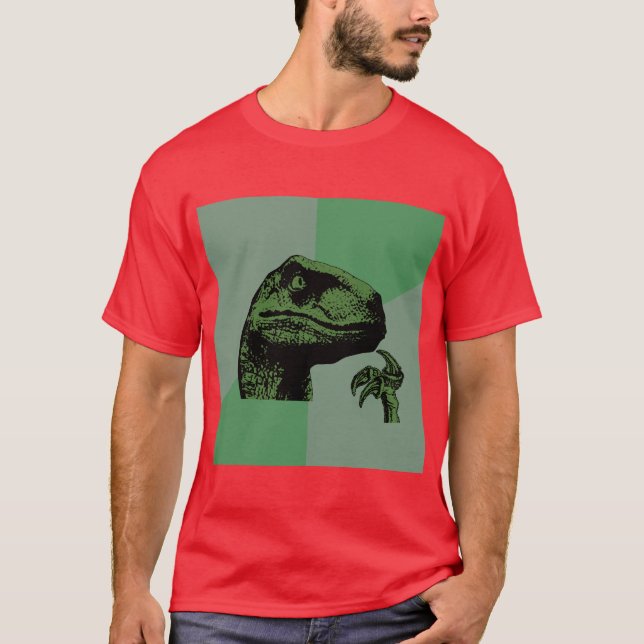 Camiseta Animal Meme do conselho do dinossauro de (Frente)