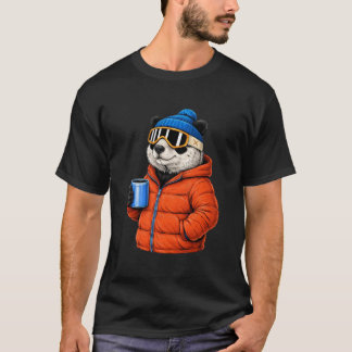 Camiseta Animal Motifs Panda Party Après Ski Shirt Skiing W