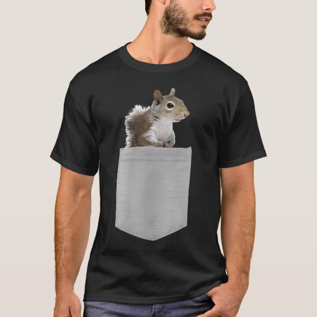 Camiseta Animal na Sua Bolsa Cinza Americano (Frente)