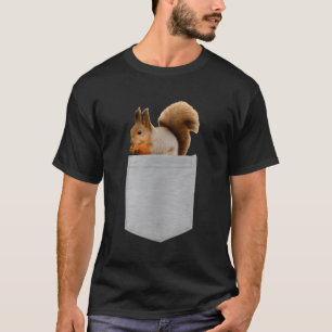 Camiseta Animal No Seu Bolso, Alô, Esquilo Vermelho