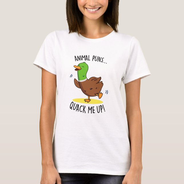 Camiseta Animal Puns Me Enche Engraçado Pun (Frente)