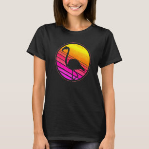 Camiseta Animal Retro Exótico Ave Tropical Fla Rosa