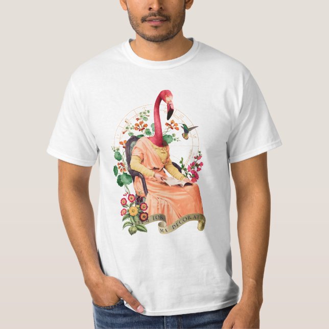 CAMISETA ANIMAL RICO DE FLAMINGO (Frente)