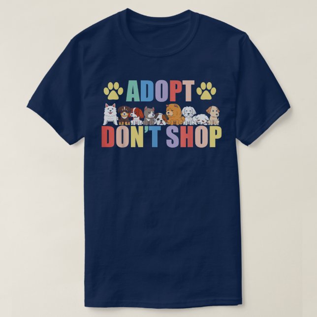 Camiseta Animal Rights Fur Mama Pet Adoption Animal Adopt D (Frente do Design)