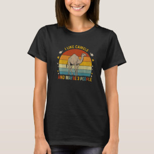 Camiseta Animal Sarcástico Eu Gosto de Camelos E Talvez 3