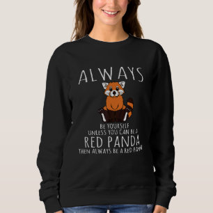 Camiseta Animal Seja Seu Próprio Costume De Panda Vermelha