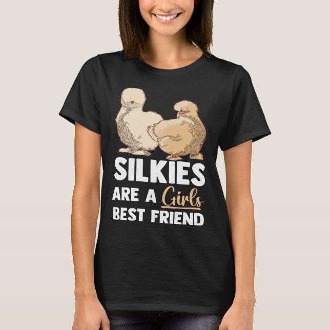 Camiseta Animal Silkie Chicken Mom Silky Chicken Farmer (Frente)