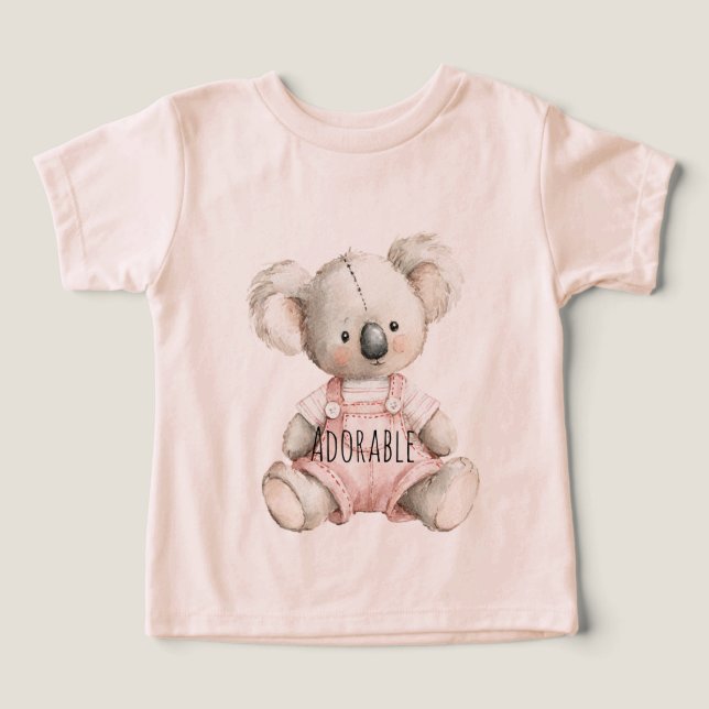 Camiseta Animal Urso Coala Adorável (Design frontal)
