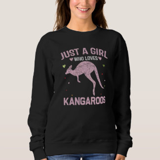 Camiseta Animal  Women Just A Girl Who Loves Kangaroos
