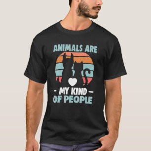 Camiseta Animals Are My Kind Of People Dog Rescue Animal Ri