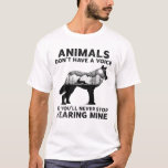 Camiseta Animals Don't Have A Voice So You'll Never Stop He<br><div class="desc">This beautiful design for all the animal rights activists,  vegans,  and everyone who love animals and fight for all the animals in the world. Wear it everyday and show your love for the animals.</div>