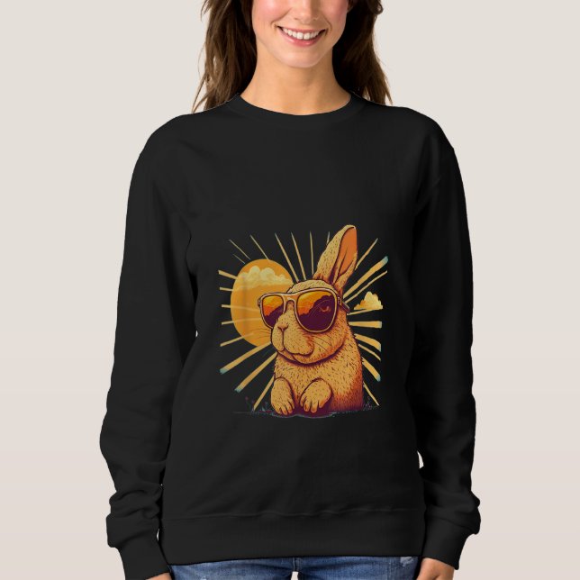 Camiseta Animals Graphic  Bunny Wearing Sunglasses 1 (Frente)