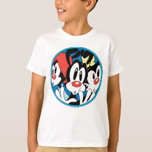 Camiseta Animaniacs   Gráfico do círculo dos irmãos Warn