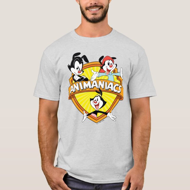 Camiseta Animaniacs | Warner Brothers & Sister WB Shield (Frente)