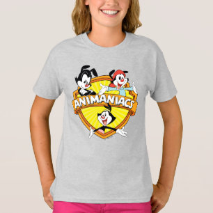 Camiseta Animaniacs Warner Brothers & Sister WB Shield