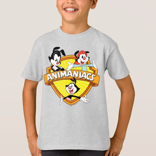Camiseta Animaniacs | Warner Brothers & Sister WB Shield (Frente)