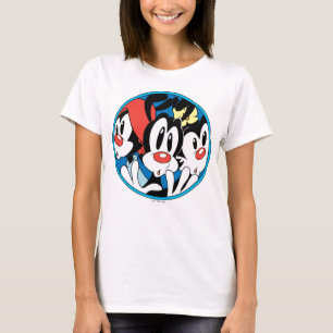 Camiseta Animaniacs   Warner Siblings Circle Graphic