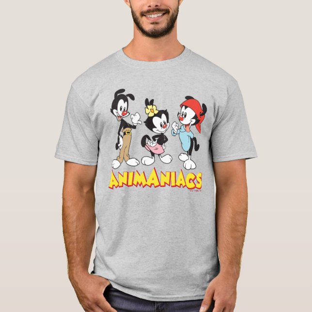 Camiseta Animaniacs | Yakko, Dot e Wakko Permanente (Frente)