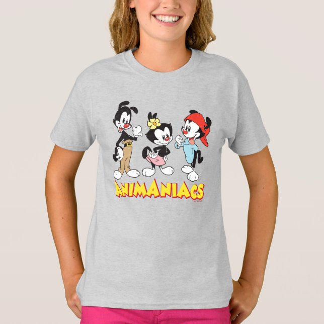 Camiseta Animaniacs | Yakko, Dot e Wakko Permanente (Frente)