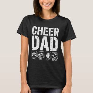 Camiseta Animar Pai Dirigir Pagar Aplaudir Repetir - Pai de
