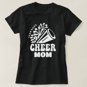 Camiseta Anime a mãe com o nome personalizado da equipe e o