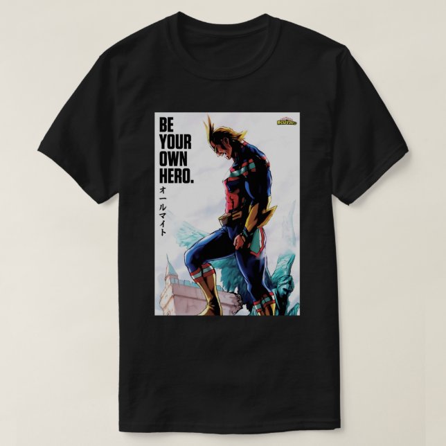 Camiseta Anime Academia All Might (Frente do Design)