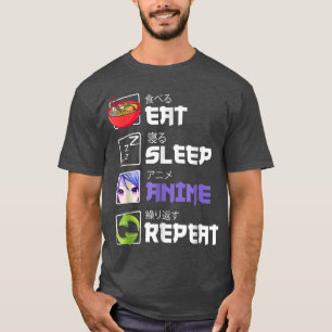 Camiseta Anime animado animado animado anime anime japonês 