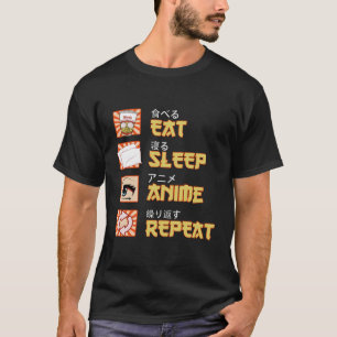 Camiseta Anime Anime Anime Coma Anime Sonora Repita Present