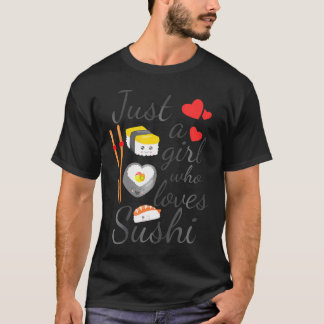 Camiseta Anime Apenas Uma Menina Que Ama Sushi Anime