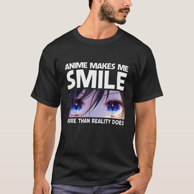 Camiseta Anime Art For Men Teen Girls Anime Merch Ani (Frente)
