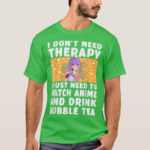 Camiseta Anime Art for Teen Girls Women Merch Bubble Tea An