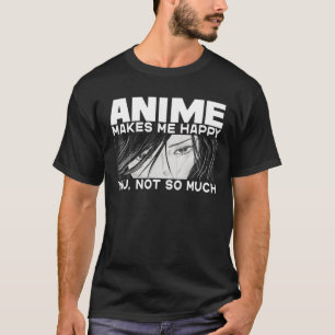 Camiseta Anime Art For Women Teen Girls Anime Merch Ani
