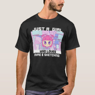 Camiseta Anime Art For Women Teen Girls Anime Merch Ani