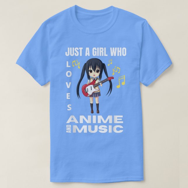 Camiseta Anime Art For Women Teen Girls Anime Merch Music A (Frente do Design)