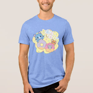 Camiseta Anime as Delícias da Rosquinha com Tom, Jerry e Tu