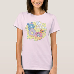 Camiseta Anime as Delícias da Rosquinha com Tom, Jerry e Tu