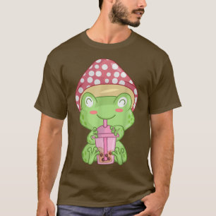 Camiseta Anime Boba Tea T Shirt Girls, Kawaii Cottage
