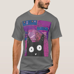 Camiseta Anime Bonitinho Gota Neko Mães do Japão